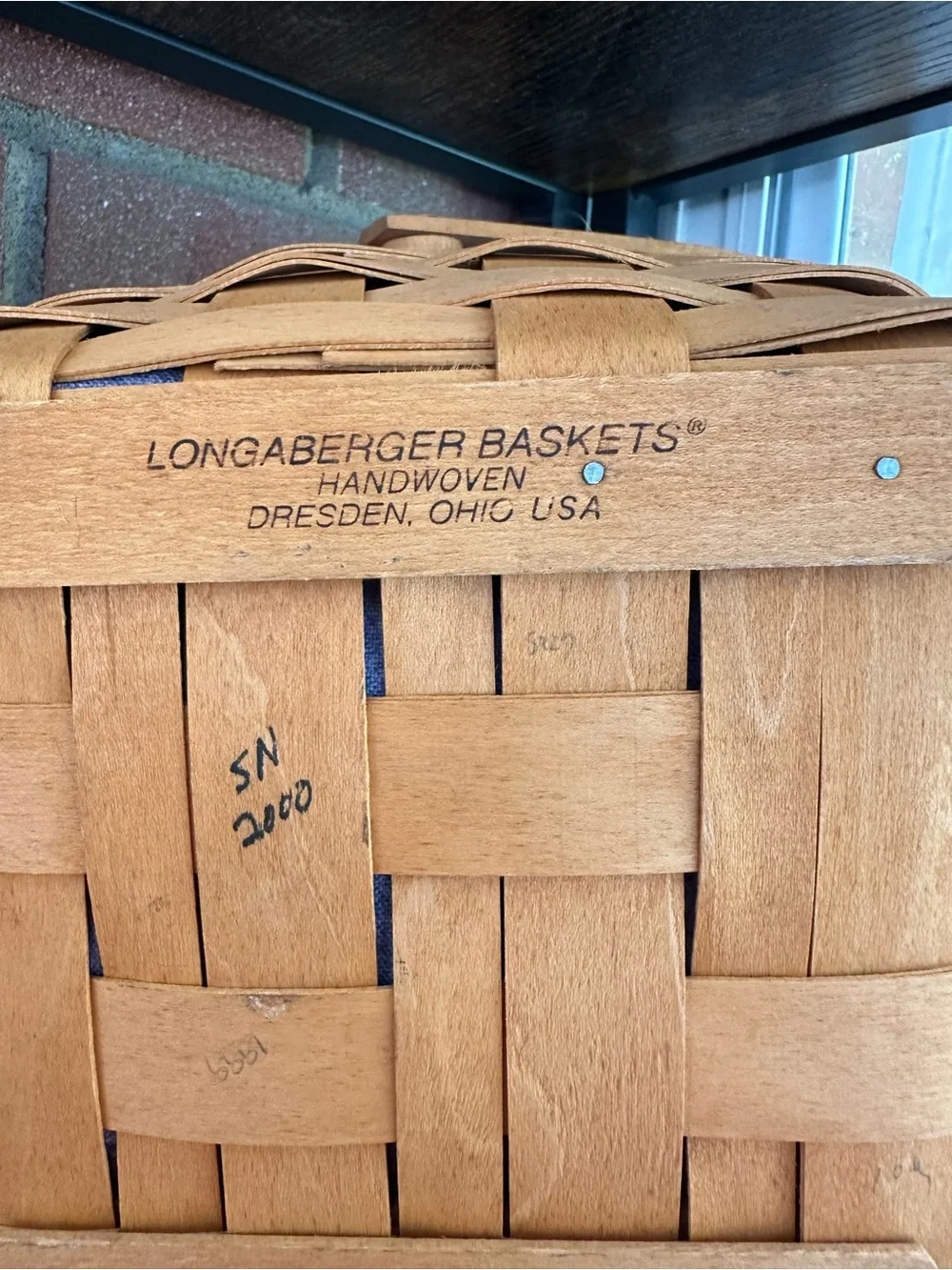 Longaberger branded woven